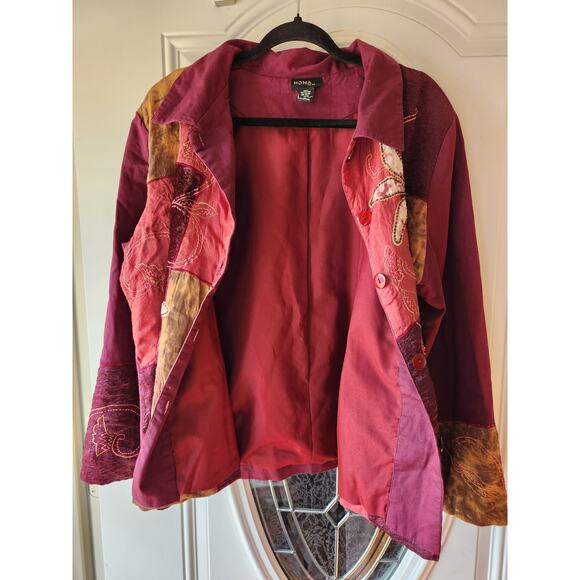 Hona To Be vintage Embroidered Jacket Womens XL - Picture 3 of 5